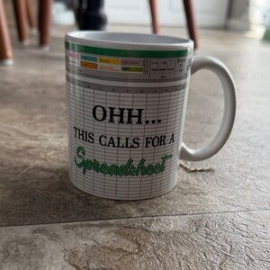 White Spreadsheet Mug